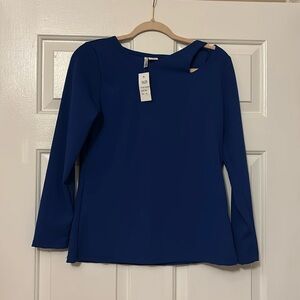 NWT Blue Blouse Top